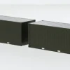 - Containerset 2x20ft, 1:87, Herpa Military
