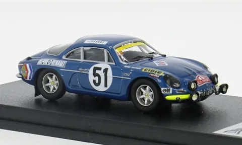 Alpine A110, Rally Monte Carlo, 1970, #51, J-L.Therier/M.Callewaert, 1:43, Trofeu