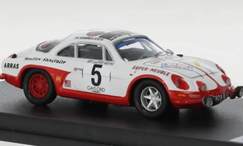 Alpine Renault A110, weiss/rot, Rallye Ypres, 1973, #5, S.Laurent/P.Hammelrath, 1:43, Trofeu