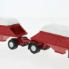 Anhänger Double Bottom Dump Trailer, rot, 1955, 1:64, Neo