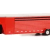 Anhänger Gooseneck Livestock Trailer, rot, 1:64, Greenlight