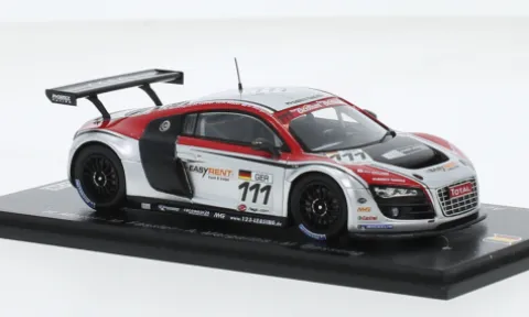 Audi R8 LMS, 24h Spa, 2009, Phoenix Racing, #111, H.Moser/M.Fässler, 1:43, Spark