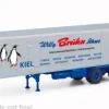 Auflieger Kühlkofferauflieger, Willy Bruhn, 1:87, Herpa / Modellbau Schwarz