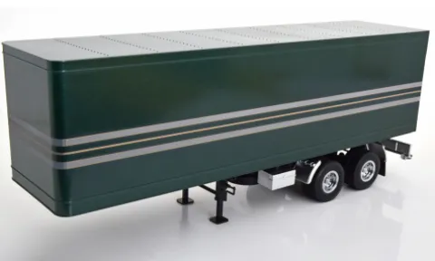 Auflieger Semi-Trailer, dunkelgrün/silber, 1:18, Road Kings