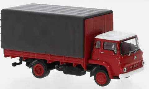 Bedford TK PP, rot/schwarz, 1960, 1:87, Brekina