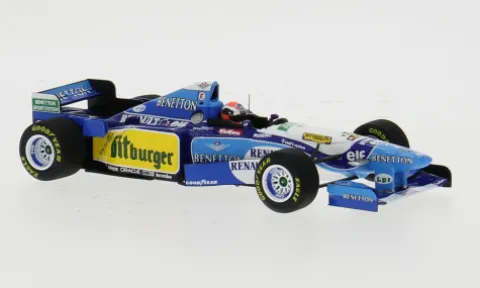Benetton B195 Renault, Formel 1, GP Großbritannien, 1995, Mild Seven Benetton Renault, Bitburger, #2, J.Herbert, 1:43, Minichamps