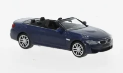 BMW M4 Cabrio, blau, 2015, 1:87, Minichamps