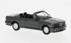BMW M3 (E30) Cabriolet, dunkelgrau, 1988, 1:87, Minichamps