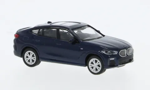 BMW X6, dunkelblau, 2020, 1:87, Minichamps