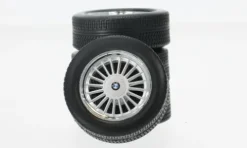 BMW Alpina Reifen- und Felgenset: M625 CSi, schwarz, 1:12, KK Scale