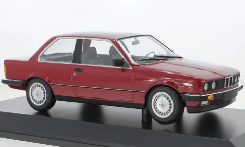 BMW 323i (E30), dunkelrot, 1982, 1:18, Minichamps
