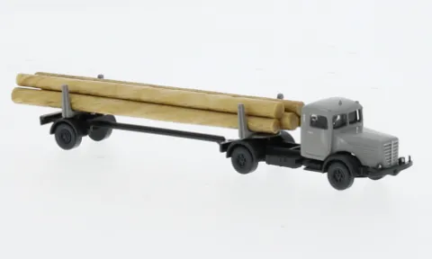 Büssing 8000, grau, 1950, 1:160, Wiking