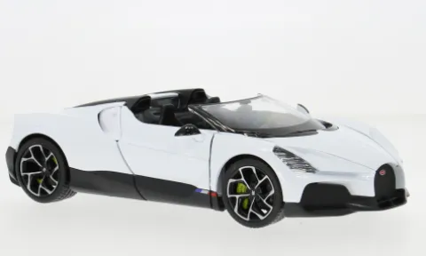 Bugatti W16 Mistral, weiss/schwarz, 1:24, Welly