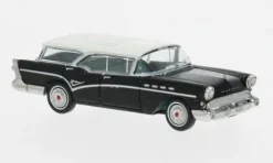 Buick Century Caballero, schwarz/weiss, 1957, 1:87, Brekina
