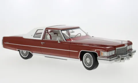 Cadillac Coupe de Ville, orange, 1976, 1:18, Stamp Models