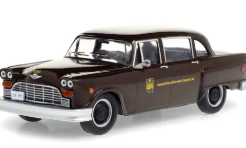 Checker Taxicab Parcel Delicery, 1975, UPS - United Parcel Service Canada Ltd., 1:43, Greenlight