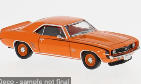 Chevrolet Camaro, orange, 1969, 1:87, Brekina