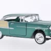 Chevrolet Bel Air Hardtop, grün/beige, 1955, 1:24, Motormax