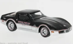 Chevrolet Corvette (C3), schwarz/silber, 1980, 1:43, IXO