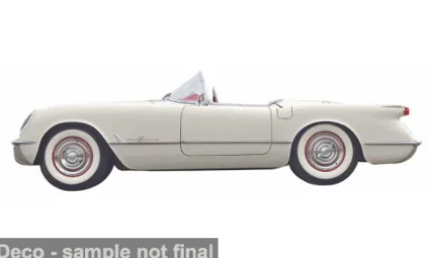 Chevrolet Corvette, weiss, 1955, 1:64, Maisto