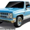 Chevrolet C10 Pick Up, blau/weiss, 1986, 1:43, Bburago