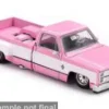 Chevrolet Silverado Dually Vintage Spec V2, pink/weiss, 1980, 1:64, Mini GT