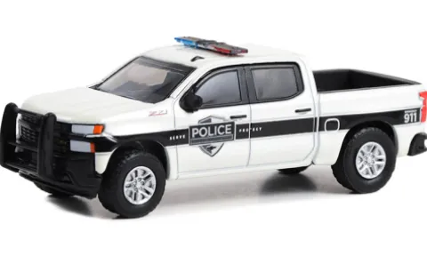 Chevrolet Silverado SSV, 2022, General Motors Fleet Police, 1:64, Greenlight