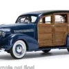 Chevrolet Woody Surf Wagon, dunkelblau/Holzoptik, 1939, 1:18, Sun Star