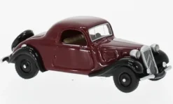 Citroen Traction Avant Faux Cabriolet, dunkelrot/schwarz, 1936, 1:87, BoS-Models