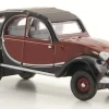 Citroen 2CV Charleston, dunkelrot/schwarz, 1963, 1:76, Oxford