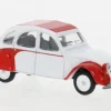 Citroen 2CV Dolly, weiss/rot, 1:64, Schuco