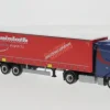 DAF XG, blau/rot, Heinloth, 1:87, Herpa
