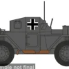Daimler Dingo, 1944, Wehrmacht (Captured) France, 1:76, Oxford