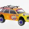 Datsun 510 Wagon 4x4 Kaido Islands V1, orange/violett, 1969, 1:64, Mini GT