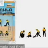 Diorama Formula Pit Crew Team Orange, 1:64, American Diorama