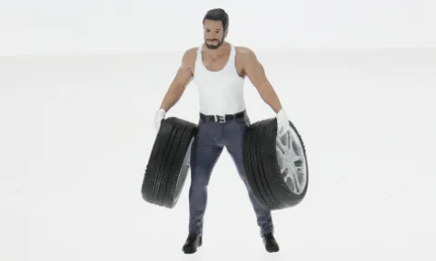 Diorama Muscle Mechanics - 1, 1:24, American Diorama