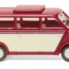 DKW Schnelllaster Bus, dunkelrot/hellbeige, 1955, 1:87, Wiking