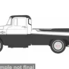 Dodge D100 Sweptside Pick Up, weiss/schwarz, 1957, 1:87, Oxford