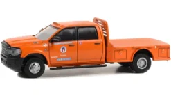 Dodge RAM 3500 Dually Flatbed, 2023, City of Austin Public Works, 1:64, Greenlight