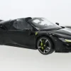 Ferrari SF90 Stradale, schwarz/weiss, 1:18, Bburago