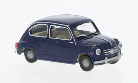 Fiat 600, dunkelblau, 1955, 1:87, Wiking