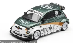 Fiat 595 Abarth LB-Works, weiss/dunkelgrün, 2026, TY Edition, 1:64, Mini GT