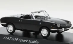 Fiat 850 Sport Spider, schwarz, 1968, 1:43, Maxichamps
