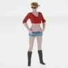 Figur Cora, red/blue, 1:24, Atlantic