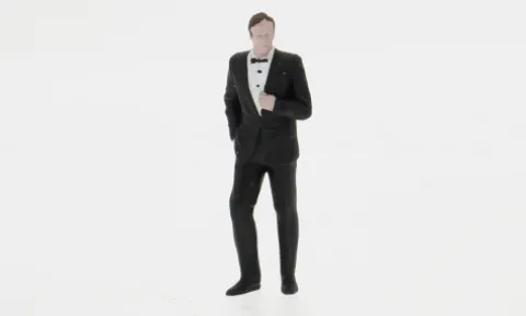 Figur Steve, black/white, 1:43, Atlantic