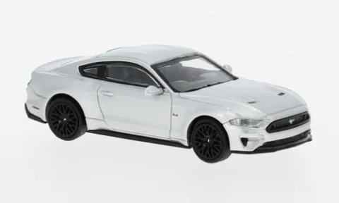 Ford Mustang GT, silber, 2018, 1:87, Minichamps