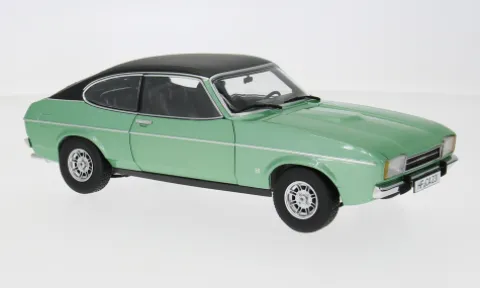 Ford Capri II Ghia 3.0, grün/schwarz, 1974, 1:18, Touring