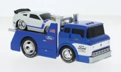 Ford C600 Flatbed, blau/weiss, 1966, Ford Perfomance, 1:64, Maisto