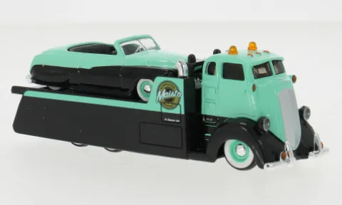 Ford Coe, hellgrün/schwarz, 1950, 1:64, Maisto
