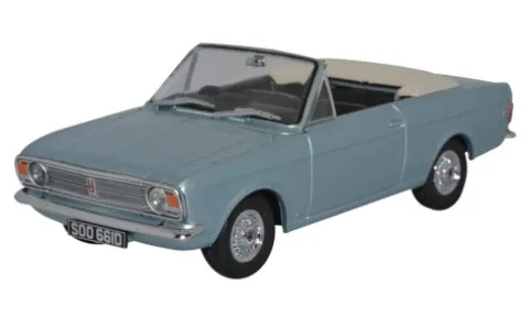 Ford Cortina MkII Crayford Convertible, hellblau, 1:43, Oxford